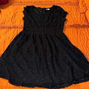 Black lace dress